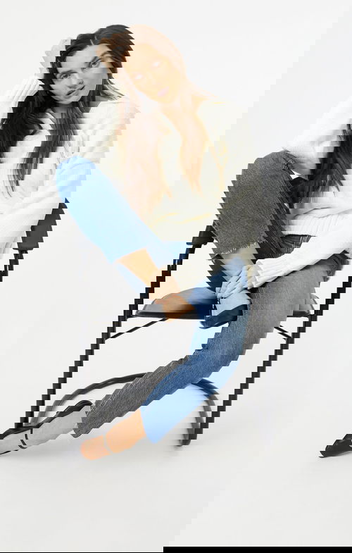 VIOLA STRAIGHT LEG IN DARK BRUSHED RECYCLED BLUE Image