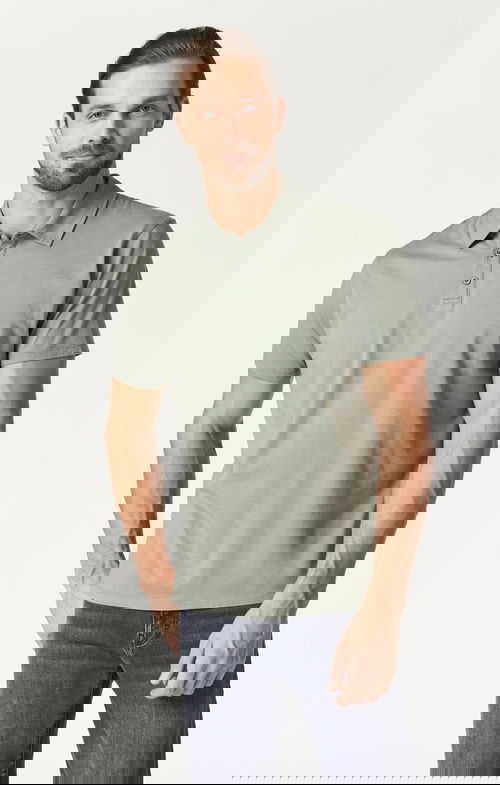 BASIC POLO SHIRT IN AGAVE GREEN Image