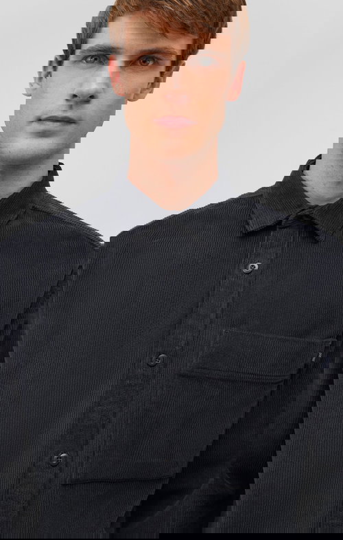 CORDUROY BUTTON-UP SHIRT IN PHANTOM