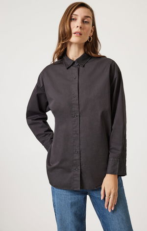 LONG SLEEVE BUTTON-UP SHIRT IN MAGNET