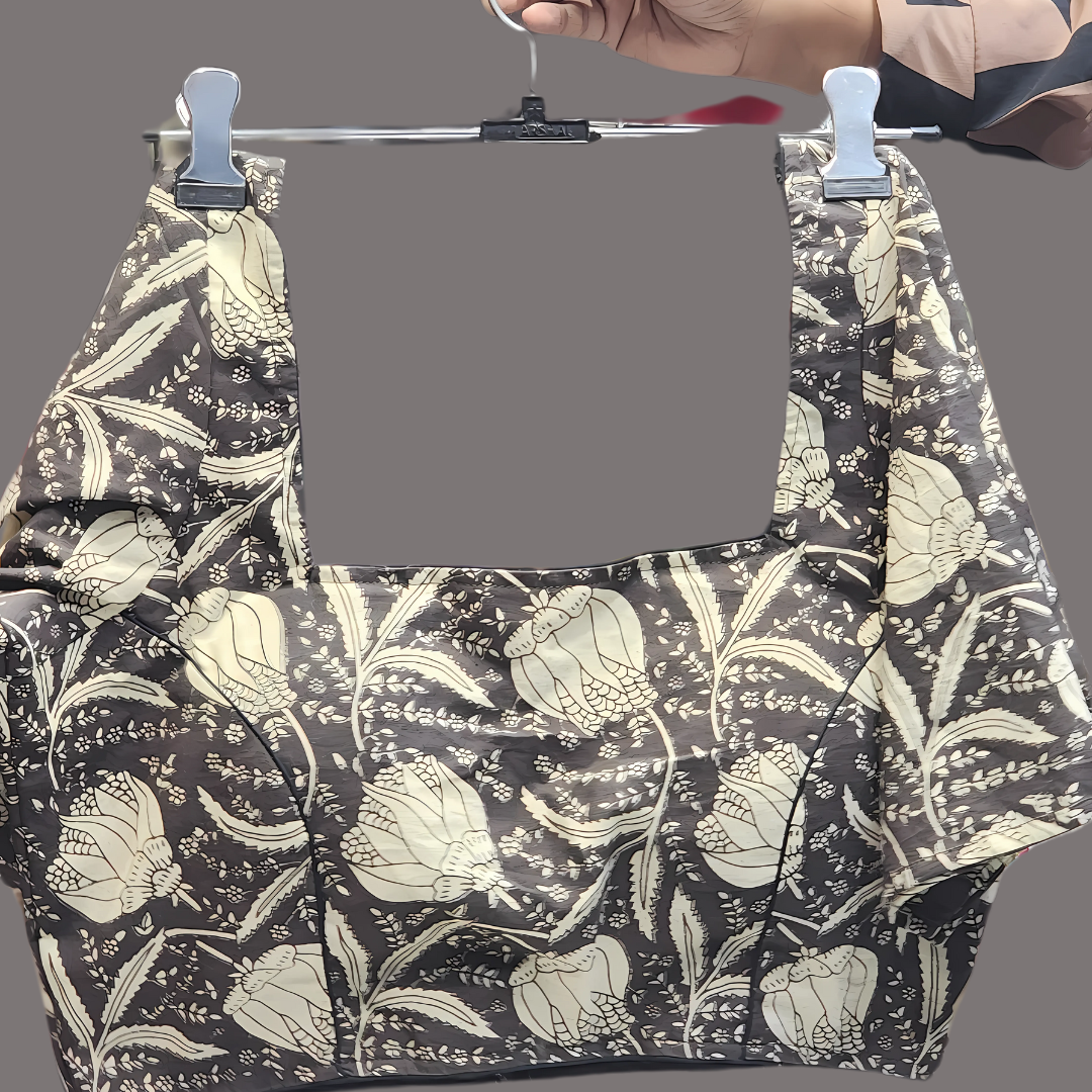 Effortless Everyday Style – Printed Cotton Blouse with Soft Lining & Quarter Sleeves (Size 36–40) Image