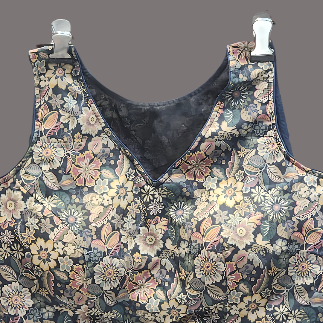 Effortless Grace: Printed Cotton Blouse with All-Day Comfort & Breathable Lining (Size 36–40) Image