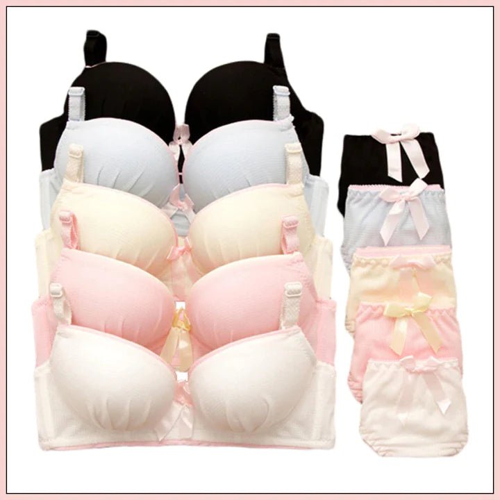 5 Pcs Design Seamless Bra and Panty for Women Image