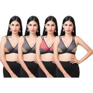 Femina Sports Bra For Women Pack of 4 Image