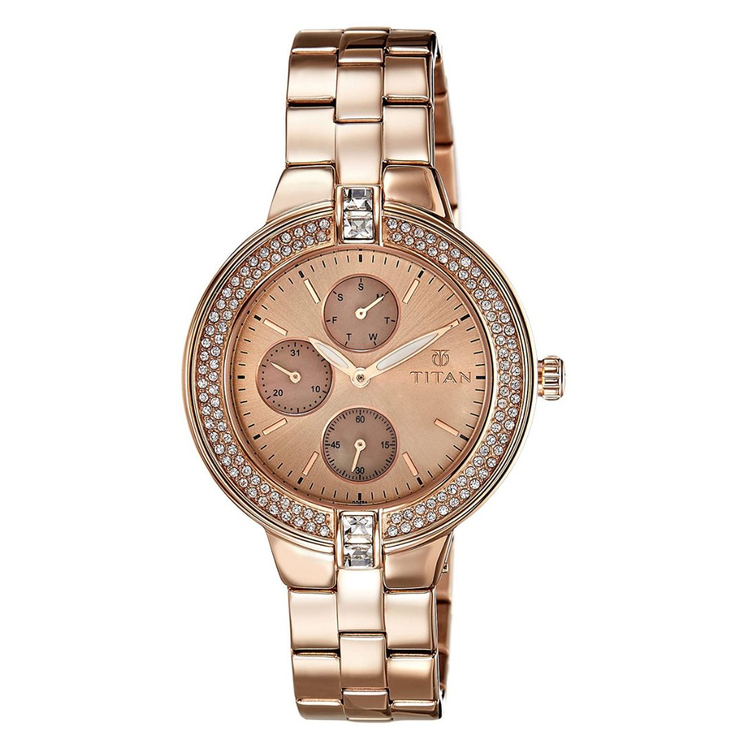 Purple Analog (Rose Gold) Dial Women's Watch Image