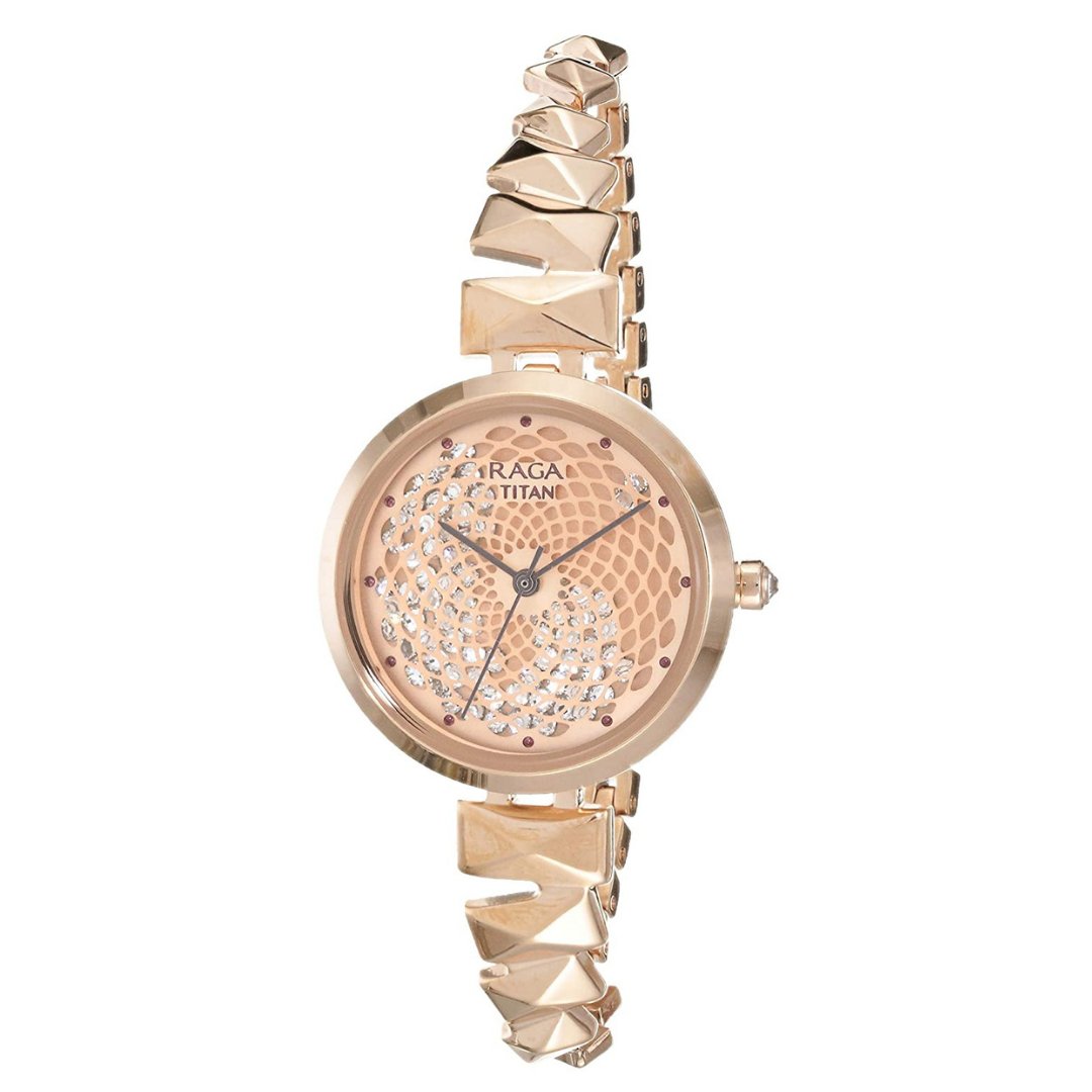 Raga Facets Analog Rose Gold Dial Women's Watch Image