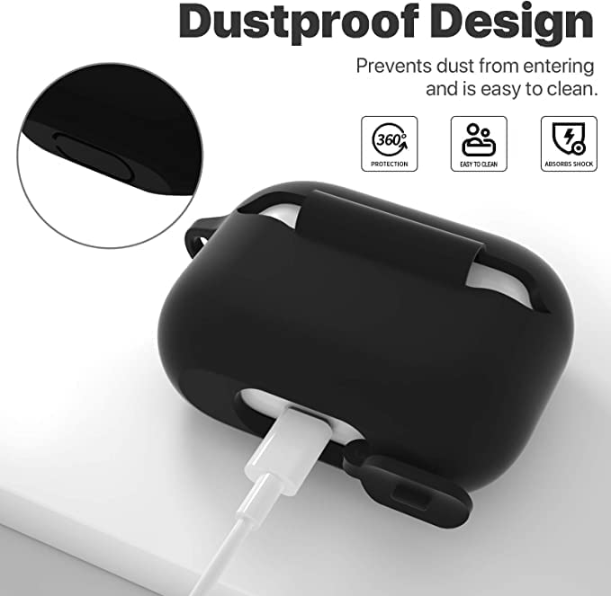 Airpods Pro 2 Silicon Case | Protective Case with Keychain Image 