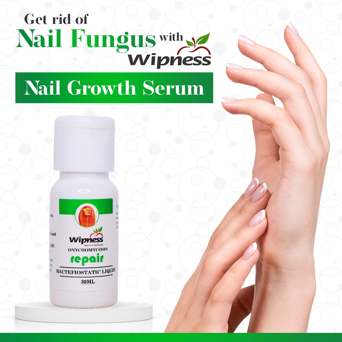 100% Natural Nail Serum for Damaged, Cuticle Care, Nail Growth & Strength for Men & Women Image 