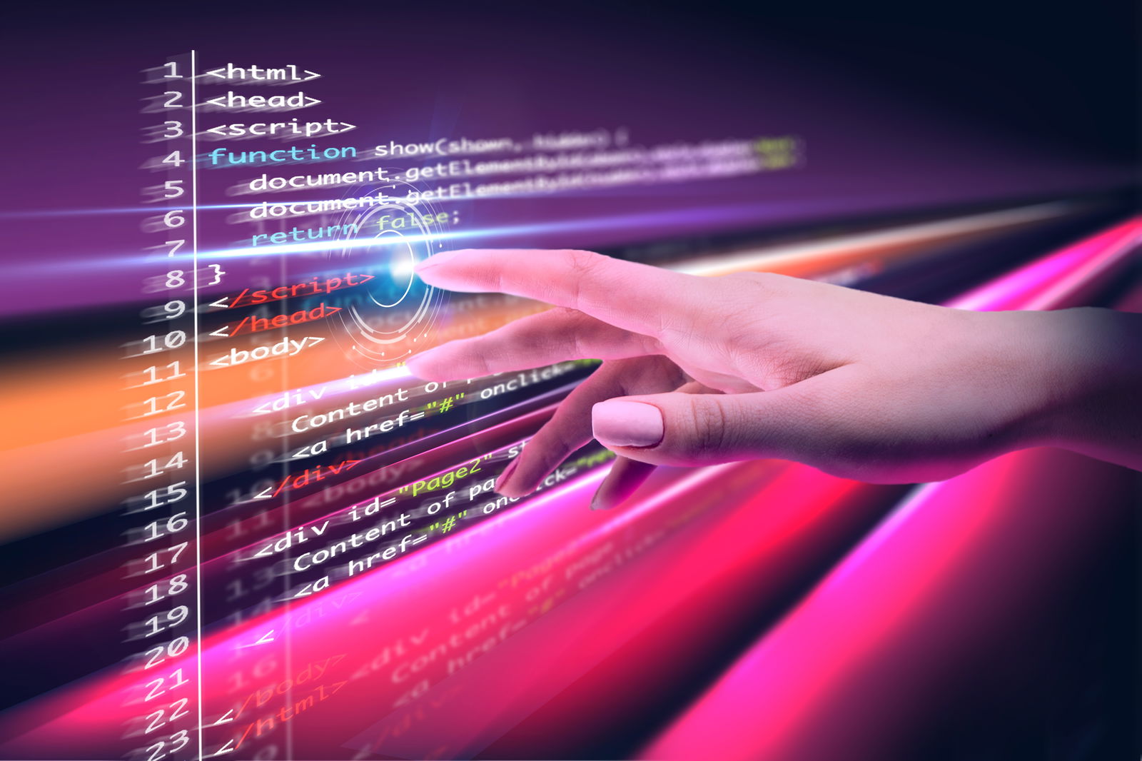 robot-humanoid-use-laptop-sit-table-big-data-analytic