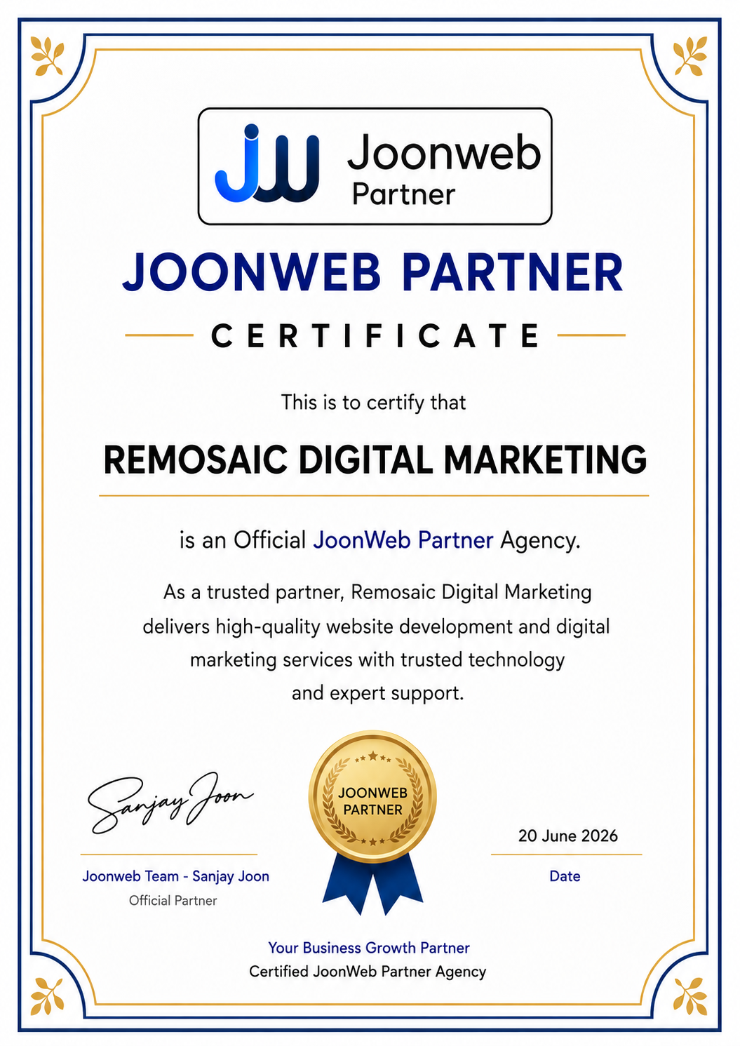 joonweb partner