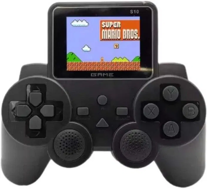 Harlay Toys Retro Handheld Game Console for Kids & Adults, 2.4-inch Screen, 520 Classic Built-in Games, TV Output, Ergonomic Controller, Portable, Rechargeable, Gift for Boys, Girls & Adults (S10 Gaming Console) Image 