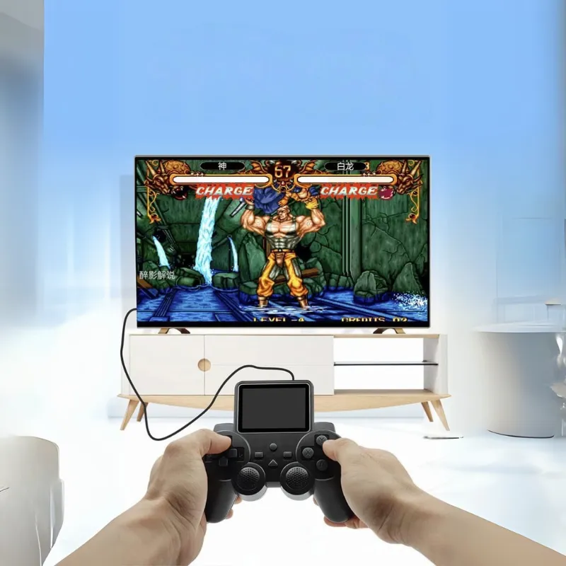 Harlay Toys Retro Handheld Game Console for Kids & Adults, 2.4-inch Screen, 520 Classic Built-in Games, TV Output, Ergonomic Controller, Portable, Rechargeable, Gift for Boys, Girls & Adults (S10 Gaming Console) Image 