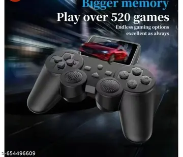 Harlay Toys Retro Handheld Game Console for Kids & Adults, 2.4-inch Screen, 520 Classic Built-in Games, TV Output, Ergonomic Controller, Portable, Rechargeable, Gift for Boys, Girls & Adults (S10 Gaming Console) Image 