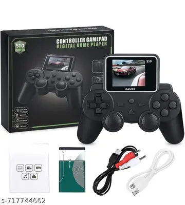 Harlay Toys Retro Handheld Game Console for Kids & Adults, 2.4-inch Screen, 520 Classic Built-in Games, TV Output, Ergonomic Controller, Portable, Rechargeable, Gift for Boys, Girls & Adults (S10 Gaming Console) Image 