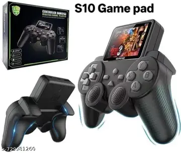 Harlay Toys Retro Handheld Game Console for Kids & Adults, 2.4-inch Screen, 520 Classic Built-in Games, TV Output, Ergonomic Controller, Portable, Rechargeable, Gift for Boys, Girls & Adults (S10 Gaming Console) Image