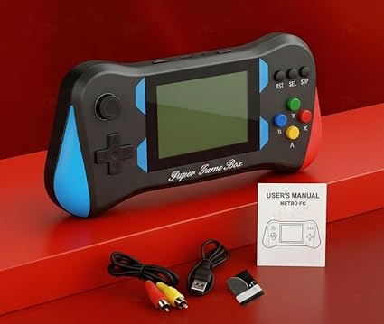 Harlay Toys ™ X7M Handheld Retro Game Console Portable Video Player Built-in Classic Arcade Emulators Pocket Multimedia Device Rechargeable Battery Screen Smart HD Out Nostalgic Entertainment Kids Adult Boy Girl Birthday Gift Present Holiday Prize Best Seller Top Rated Bundle Pack Unique Premium Ite Image