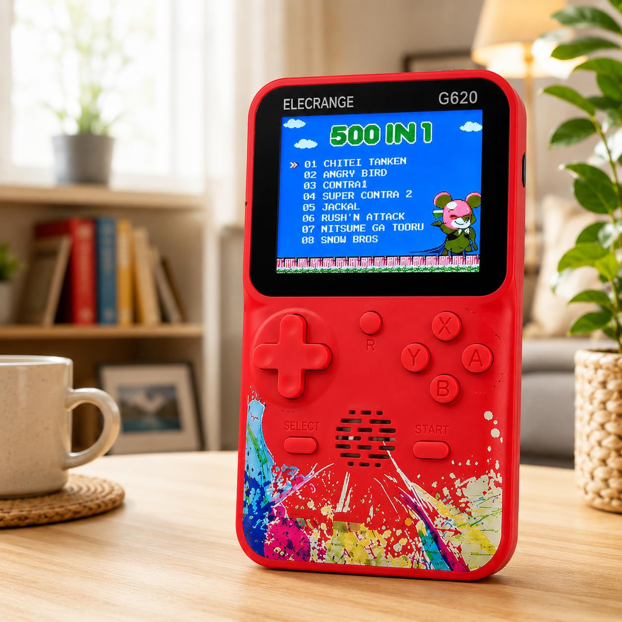 Harlay Toys ™ G620 Handheld Retro Game Console 🎮 Portable 8-Bit Video Player Hundreds Built-in Titles For Kids TV AV Output 📺 Dual Controllers Gamepad 🕹️ Nostalgic Arcade System Boy Girl Birthday Gift 🎁 Family Entertainment Old School Machine Best Seller Top Rated Ultimate Bundle Prize Action Puzzle Image 