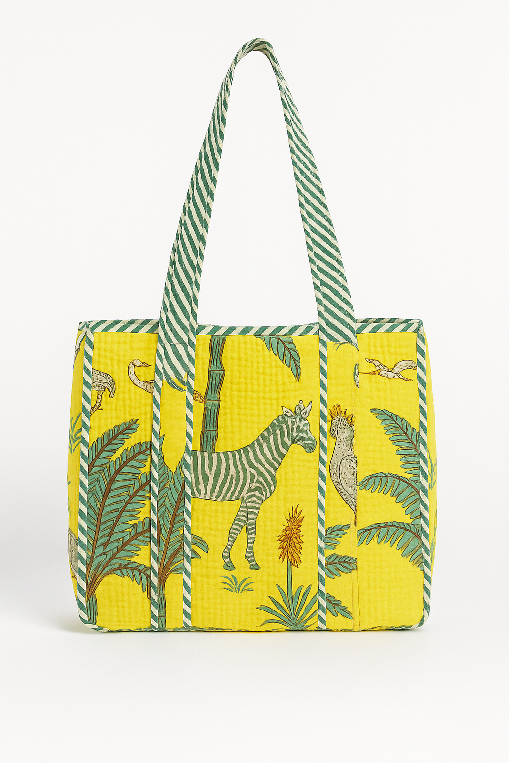 Hand Block Printed Cotton Carry Bag – Eco-Friendly & Reusable Shopping Tote Small