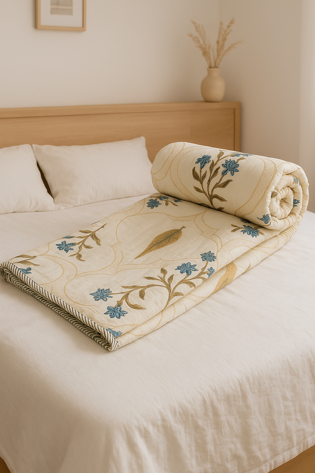 Pure Cotton Hand Block Print Dohar – Lightweight AC Blanket for Summer
