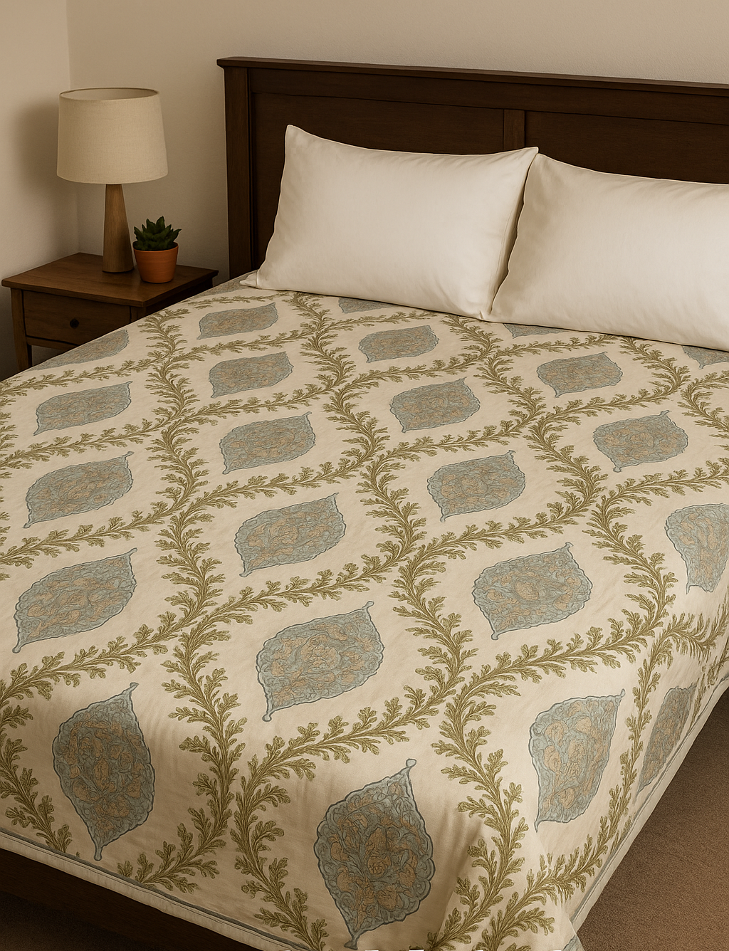 Pure Cotton Hand Block Print Dohar – Lightweight AC Blanket for Summer Image