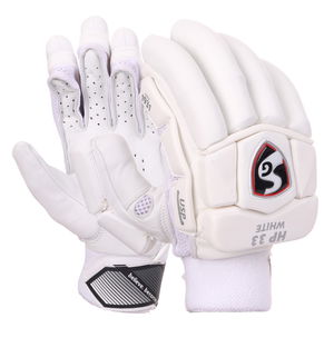 SG HP 33 White Cricket Batting Gloves Image