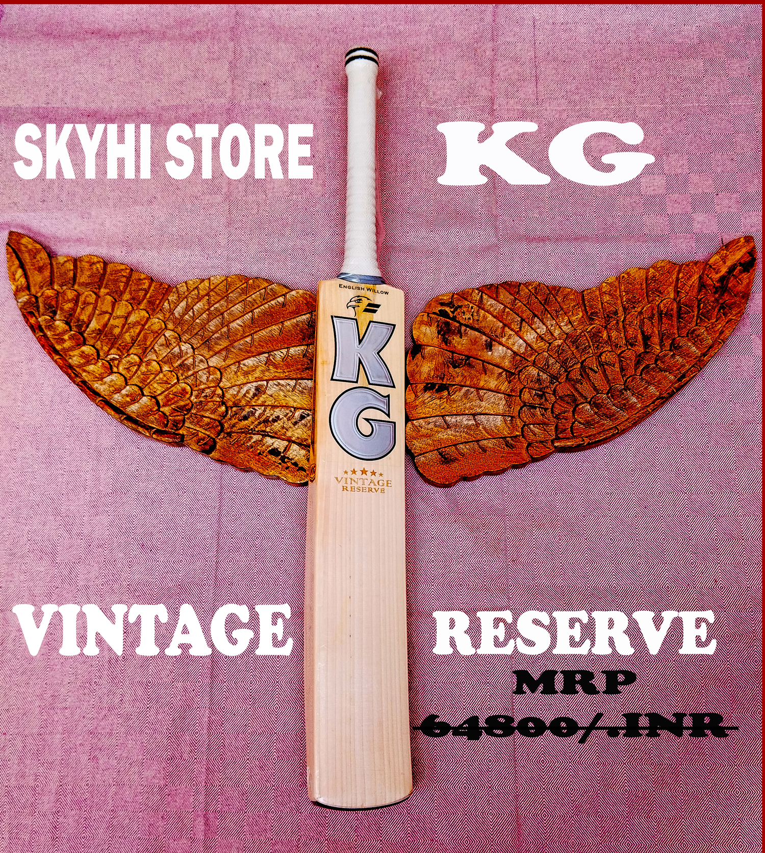KG Vintage Reserve English Willow Cricket Bat Image
