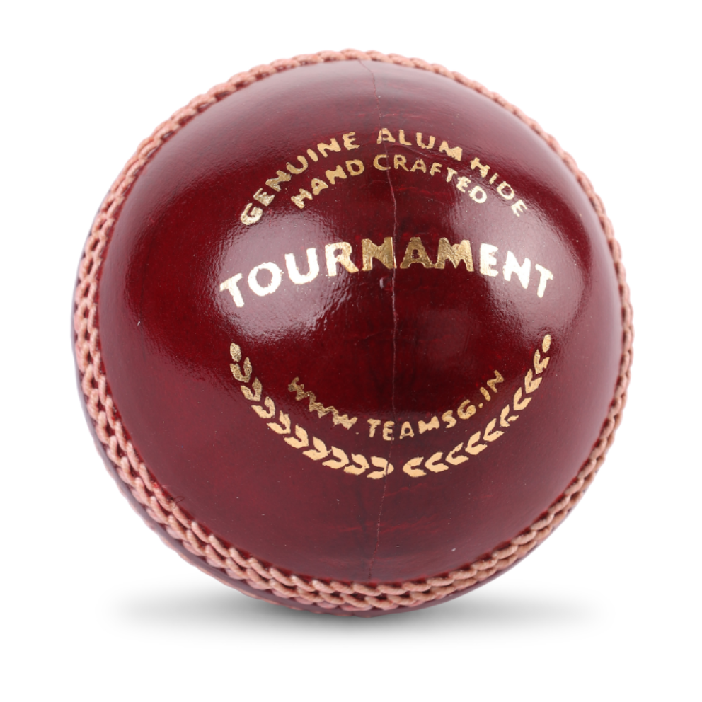 SG Tournament Red Leather Cricket Ball Image