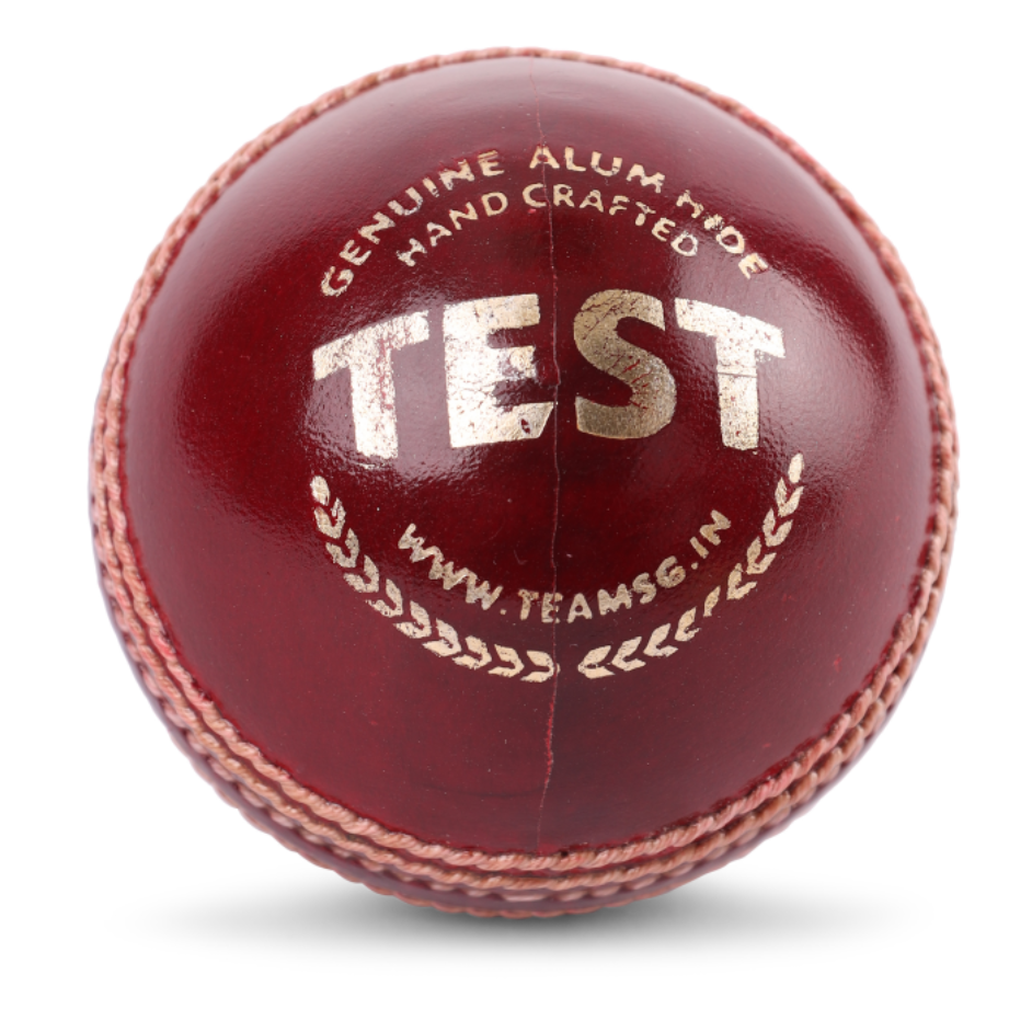 SG Test Red Leather Cricket Ball Image