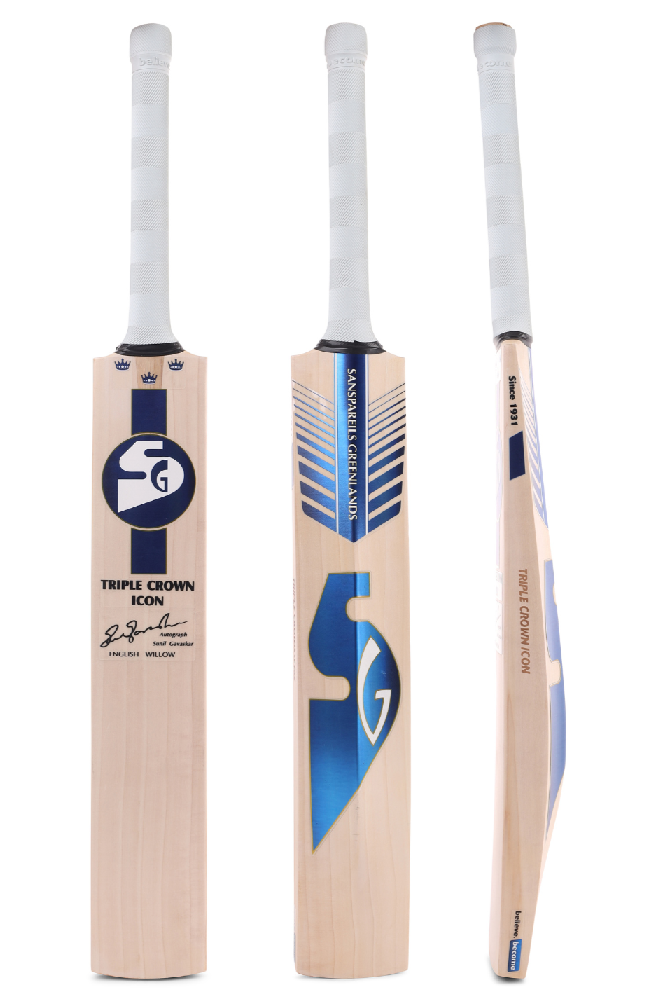 SG Triple Crown Icon English Willow Cricket Bat Image