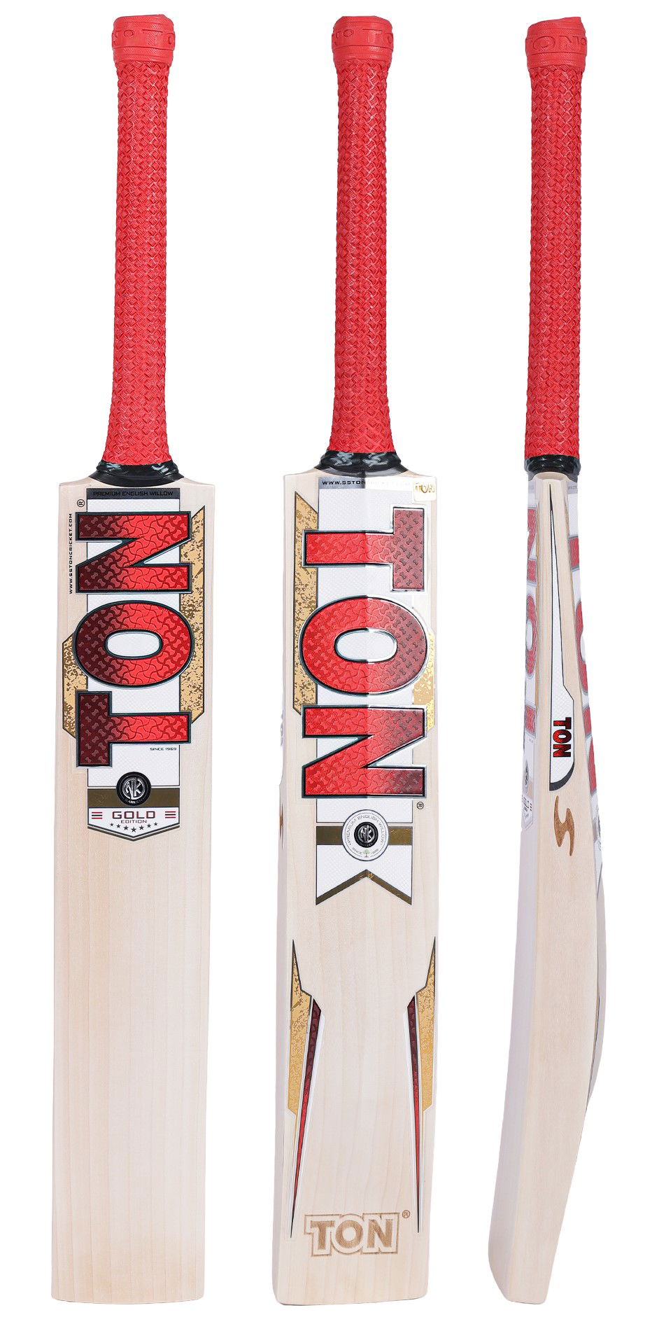 SS Ton Gold Edition English Willow Cricket Bat Image