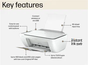 HP DeskJet 2820e A4 Colour Multifunction Inkjet Printer with HP+ and 3 months Instant Ink