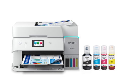Epson EcoTank ET-4950 Wireless All-in-One Color Supertank Printer – White Image