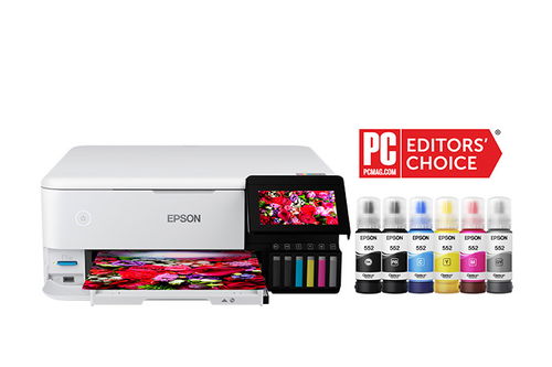 Epson EcoTank Photo ET-8500 Wireless Color All-in-One Supertank Printer Image