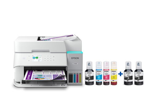 Epson EcoTank ET-3958 Wireless All-in-One Color Supertank Printer – White Image
