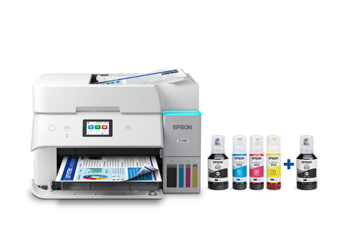 Epson EcoTank ET-4958 Wireless All-in-One Color Supertank Printer – White Image