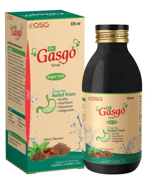 Gasgo Syrup (225ml Each) Mint Sugar Free Image