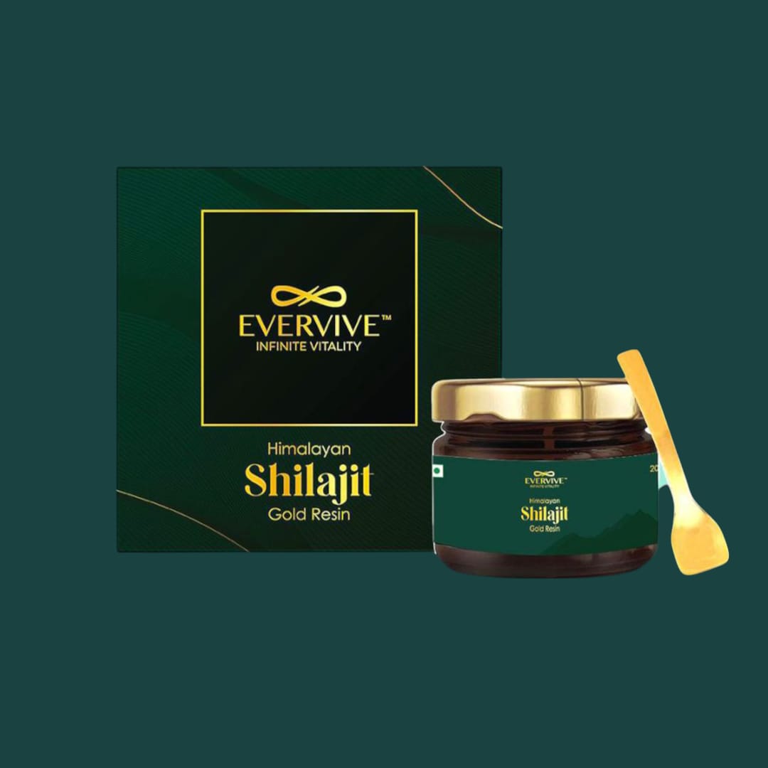 Himalayan Shilajit Gold Resin has Ashwagandha, Safed musli , Gokshura, Kaunch ,Saffron  & Swarn Bhasma that delivers pure vitality helping you feel energized, focused, and balanced. Image