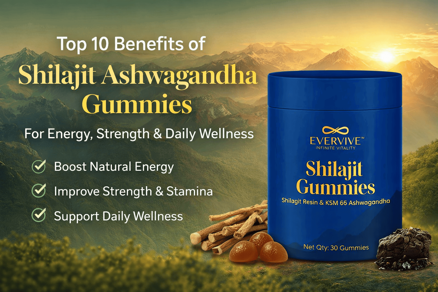 Benefits of Shilajit Ashwagandha Gummies