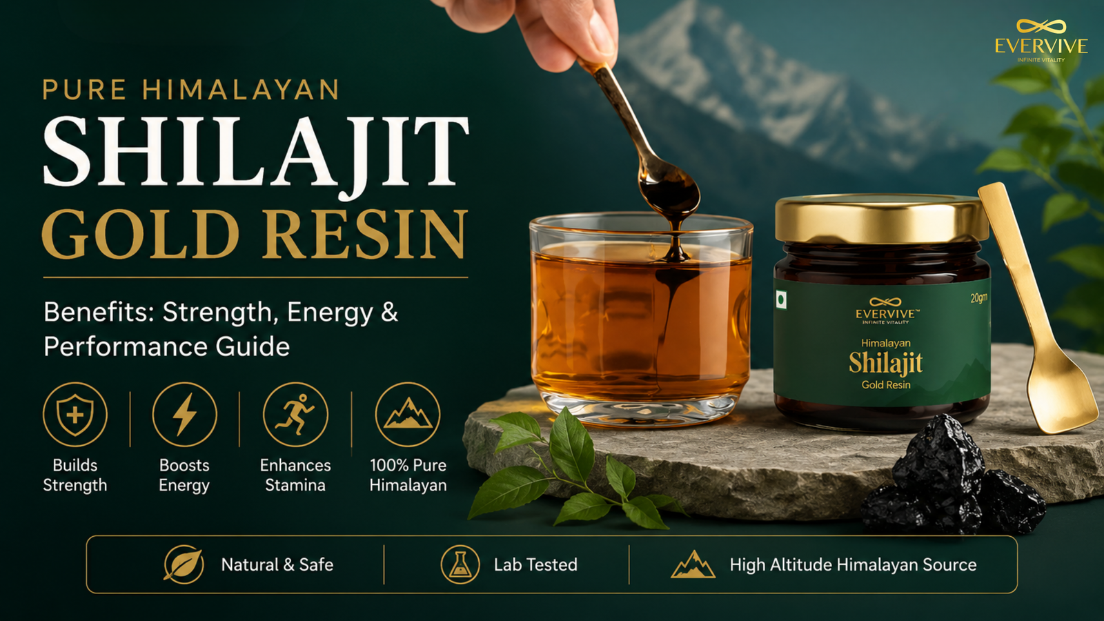 Pure Himalayan Shilajit Gold Resin Benefits