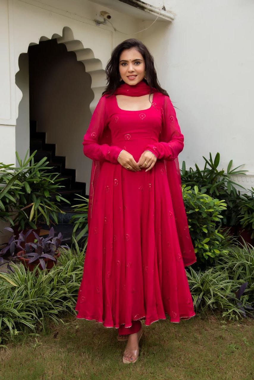 Anarkali Gown with Dupatta  Image