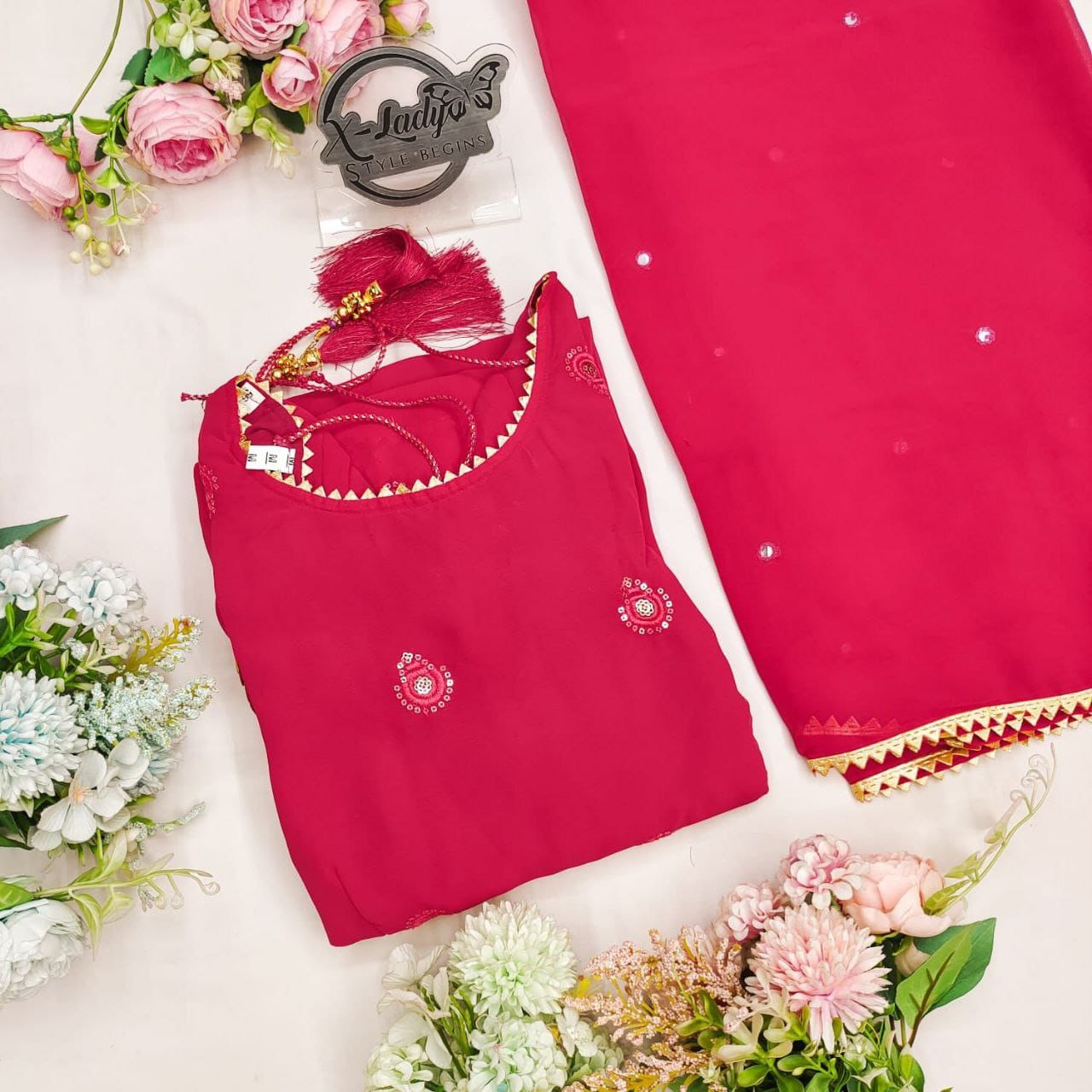 Anarkali Gown with Dupatta 