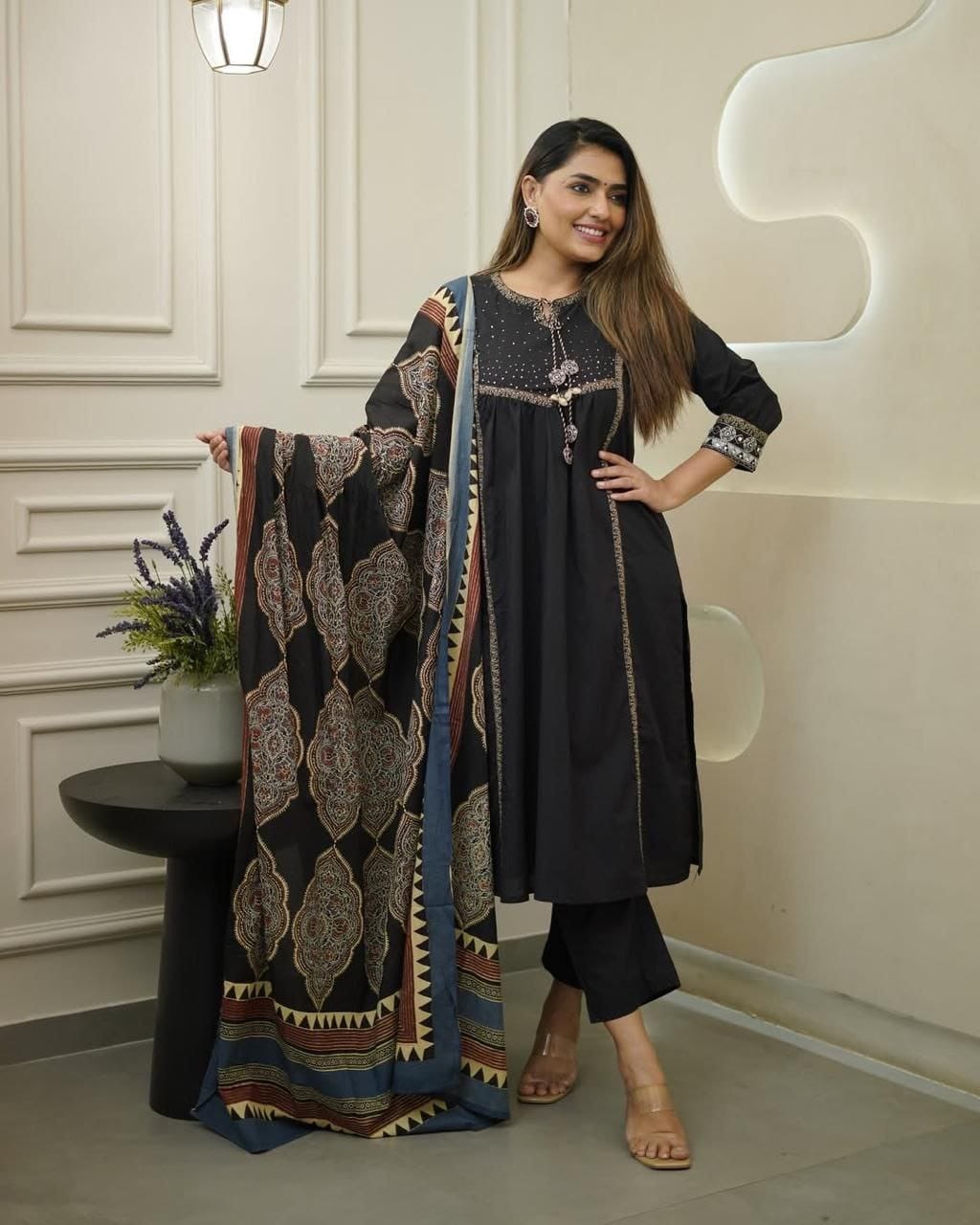 Beautiful Printed Anarkali Kurta Set 
