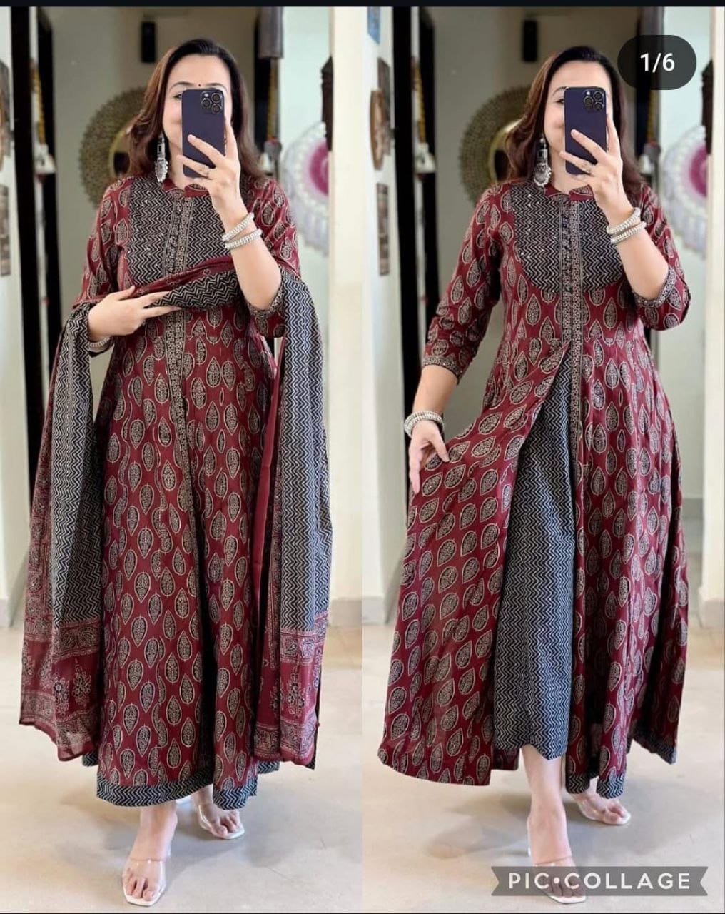 3-Piece Shrug Style Cotton Suit Set