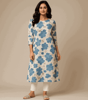 Superhit 2-Piece Cotton Set (Kurti + Pant) 