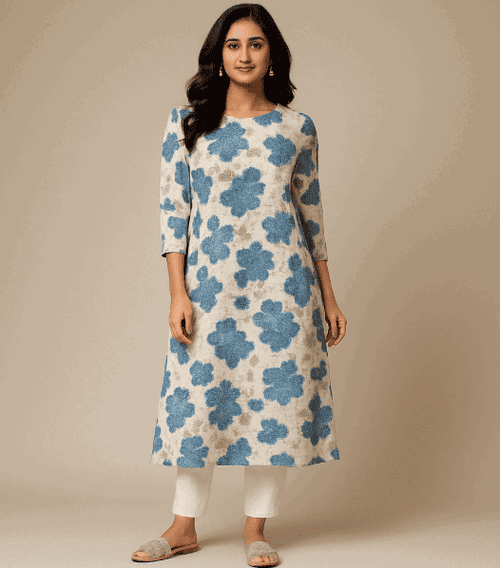 Superhit 2-Piece Cotton Set (Kurti + Pant) 