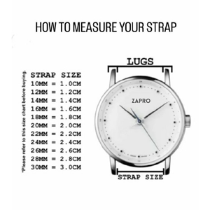 22mm & 20mm Grey Croco Leather Watch Strap with Butterfly Clasp 22 MM 20 MM
