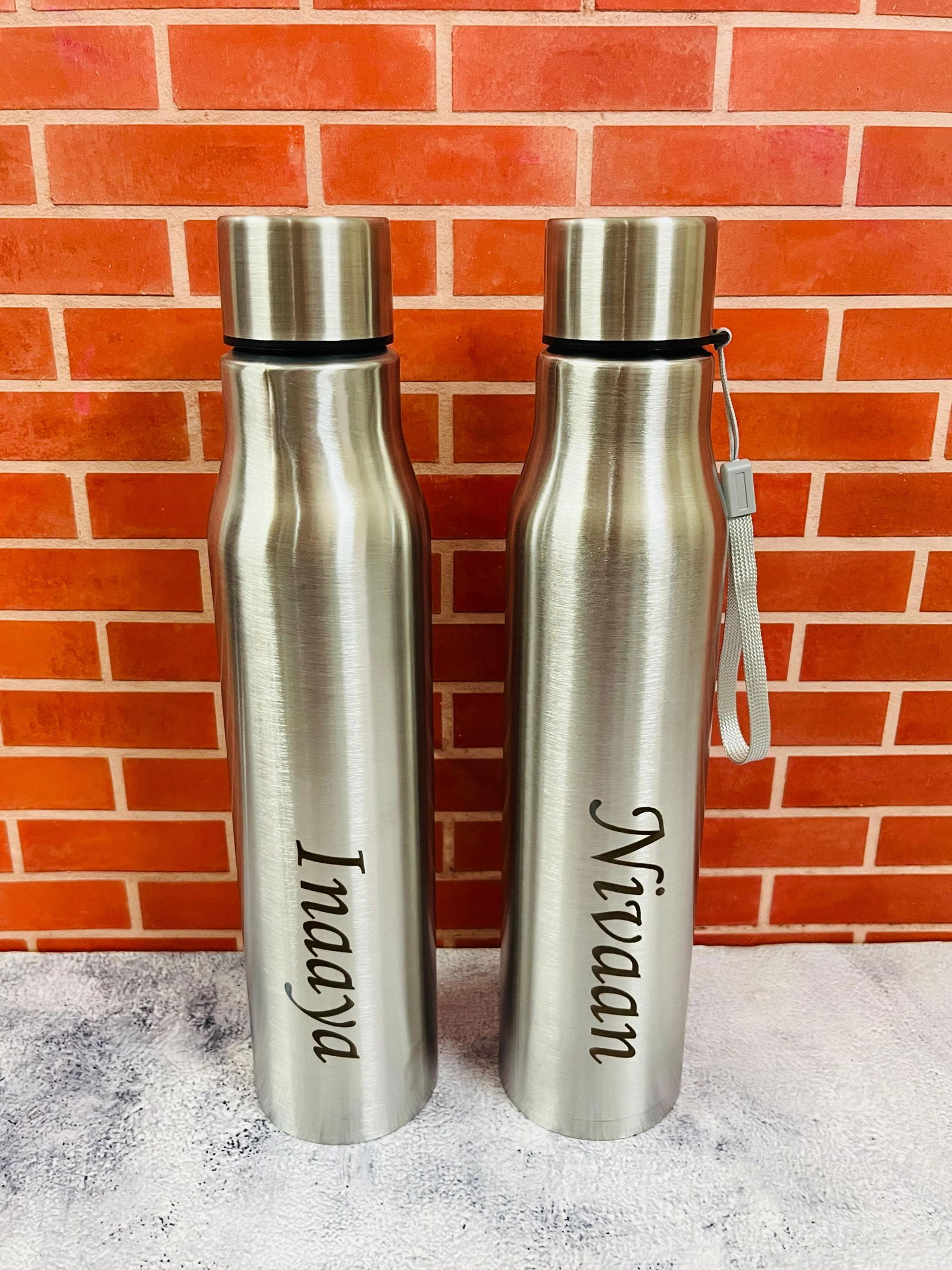 Stainless Steel Bottle With Name Engraving