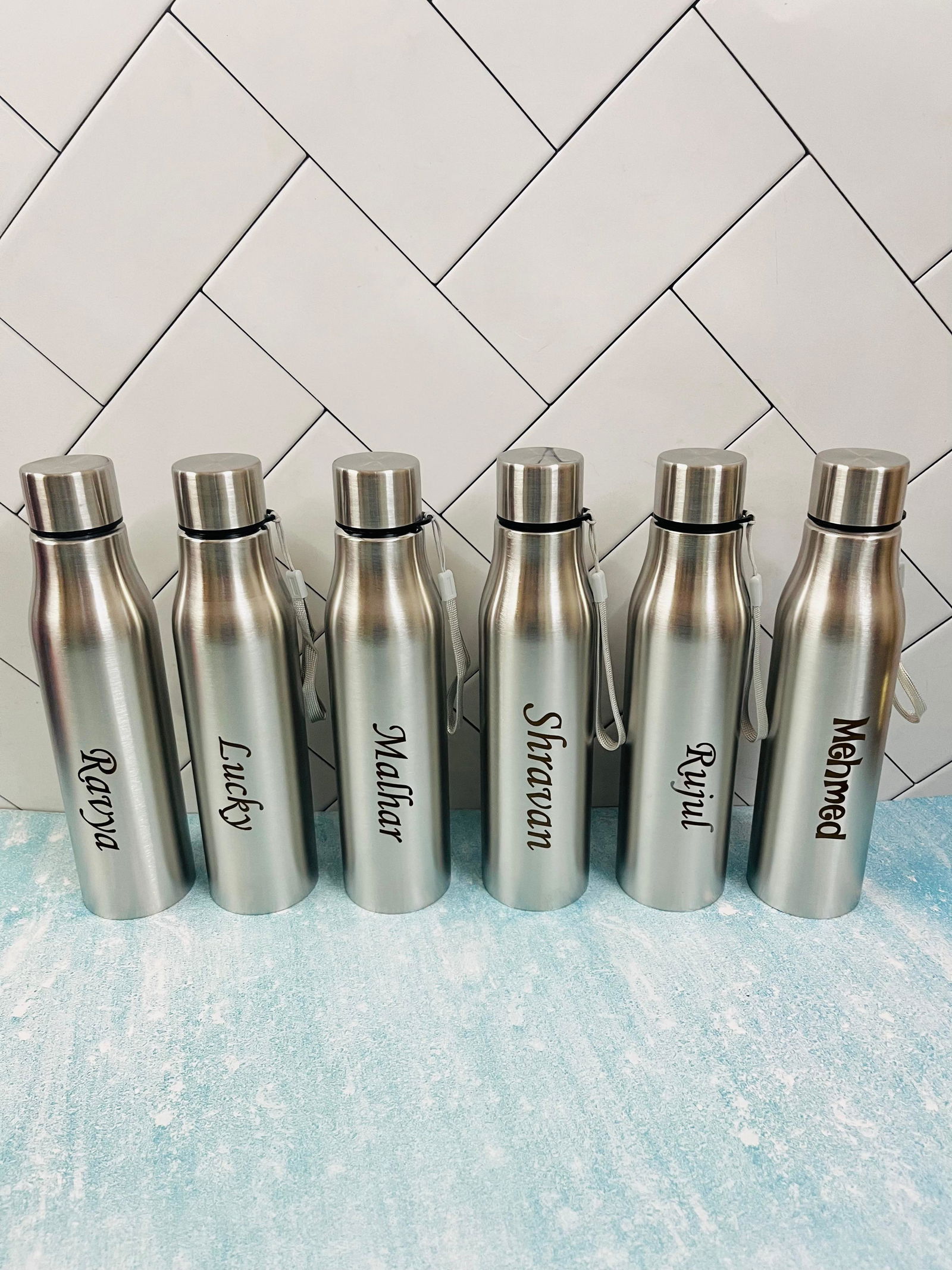 Stainless Steel Bottle With Name Engraving Image