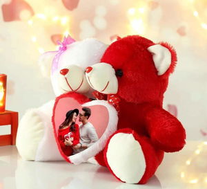 Customised Couple Teddy Image