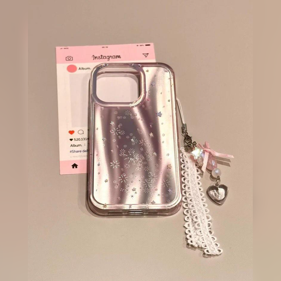 Shining case with stars emboss